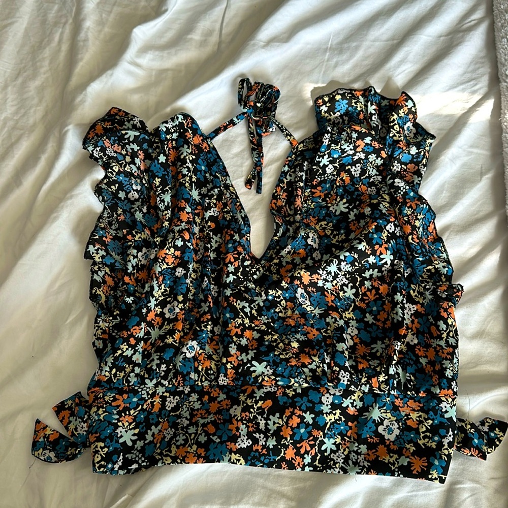 New Dokotoo Boho two piece dress, Size M, multicolor floral